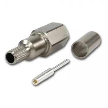Telegärtner Ficha FME de crimpar/crimpar para RG-58 C/U, 50 Ohm, ouro/níquel J01700A0006Z