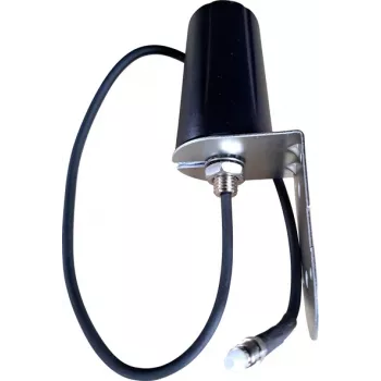 Wittenberg Antennen Poly-103556 Antena omnidirecional 5G LTE, cabo de 0,5 m, conector fêmea FME, 50 Ohm, montagem em parede/mastro