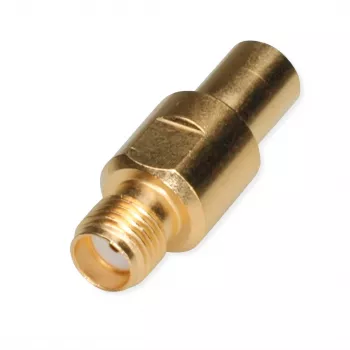 Telegärtner Adaptador coaxial SMA fêmea para SMB fêmea J01155A0041