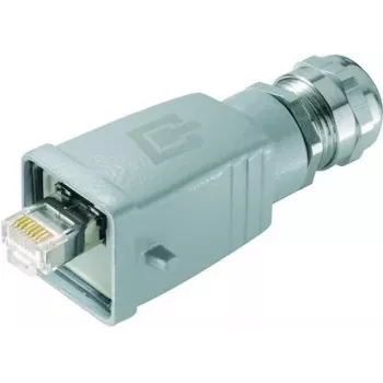 Telegärtner 100007467 conector sensor/atuador ficha RJ45, Cat.6A, blindado, montagem em campo, 1 unid.