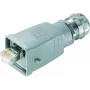 Telegärtner 100007467 conector sensor/atuador ficha RJ45, Cat.6A, blindado, montagem em campo, 1 unid.