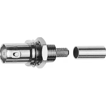 Telegärtner ficha BNC conector fêmea crimp 50 Ohm para RG-58 C/U (J01001A0078)