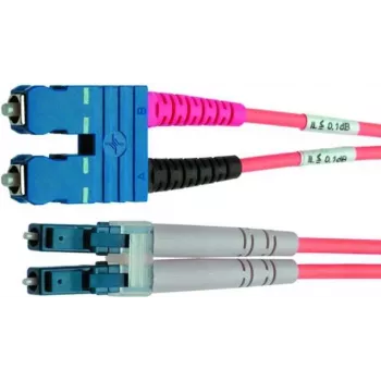 Telegärtner L00890C0038 cabo patch de fibra ótica LC para SC multimodo, 50/125 µm, 1 m