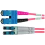 Telegärtner L00890C0038 cabo patch de fibra ótica LC para SC multimodo, 50/125 µm, 1 m