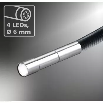 Laserliner Micro Camera sonda endoscópica Ø 6 mm, 1,5 m, iluminação LED (082.221A)