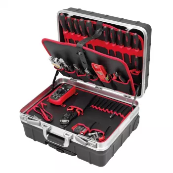 CIMCO Carrinho com mala de ferramentas industrial para aprendizes 170532, 30L, IP43, preto