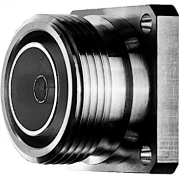 Telegärtner 7-16 Conector fêmea DIN, montagem em painel, 50 Ohm, prateado