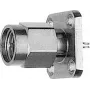 Telegärtner Conector fêmea SMA de montagem com flange Z29, dourado (padrão) – 5 unid. (J01150A0191)