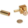 Ficha angular MCX Crimp Telegärtner para RG-178 B/U, dourada, pack de 5 (J01270A0201)