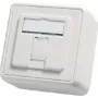 Tomada de superfície TELEGÄRTNER AMJ-S para 1 módulo, branco puro H02000A0090