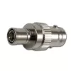 Adaptador coaxial TELEGÄRTNER BNC fêmea para SMB fêmea, 50 Ohm, reto, latão niquelado, contactos dourados J01008F0013