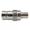 Adaptador coaxial TELEGÄRTNER BNC fêmea para SMB fêmea, 50 Ohm, reto, latão niquelado, contactos dourados J01008F0013