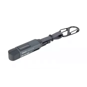 Porta-chaves TROIKA SPEEDY TO GO com ficha para carrinho de compras - titânio CBL60/TI