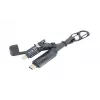 Porta-chaves TROIKA SPEEDY TO GO com ficha para carrinho de compras - titânio CBL60/TI