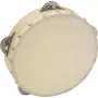 Pandeireta DIMAVERY DTH-704 18 cm madeira natural com platinelas de aço 26053174
