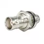Adaptador Telegärtner J01004A1233Z ficha BNC para conector fêmea BNC, 75 Ohm, preto