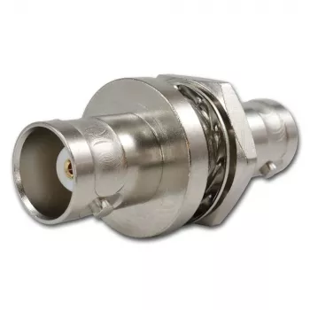 Adaptador Telegärtner J01004A1233Z ficha BNC para conector fêmea BNC, 75 Ohm, preto