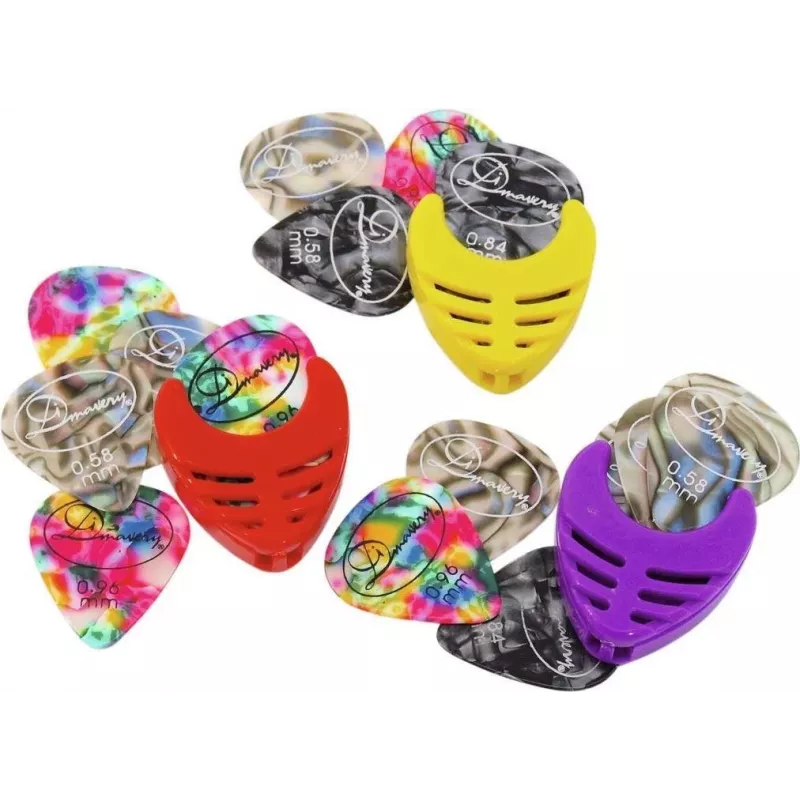 DIMAVERY Suporte para palhetas de guitarra, várias cores (26310120)