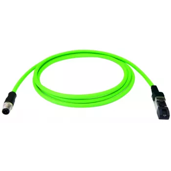 Telegärtner 100017276 Cabo de rede RJ45 Cat.6A S/FTP, 1 m, verde, LSZH
