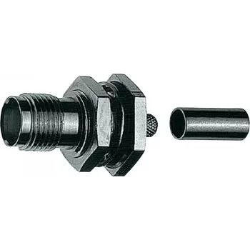 Telegärtner Conector fêmea R-TNC para montagem em PCB reto, 50 Ohm, conector RF J01011R0000