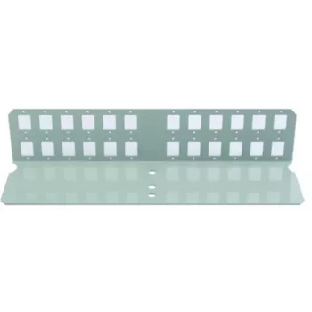 Telegärtner Painel frontal de fibra ótica para 12xSC duplex ou ST/SC duplex, cinzento claro H02025A0328
