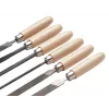 Cimco Conjunto de limas de precisão 206750, 6 peças, 160 mm, corte 2, DIN 7283