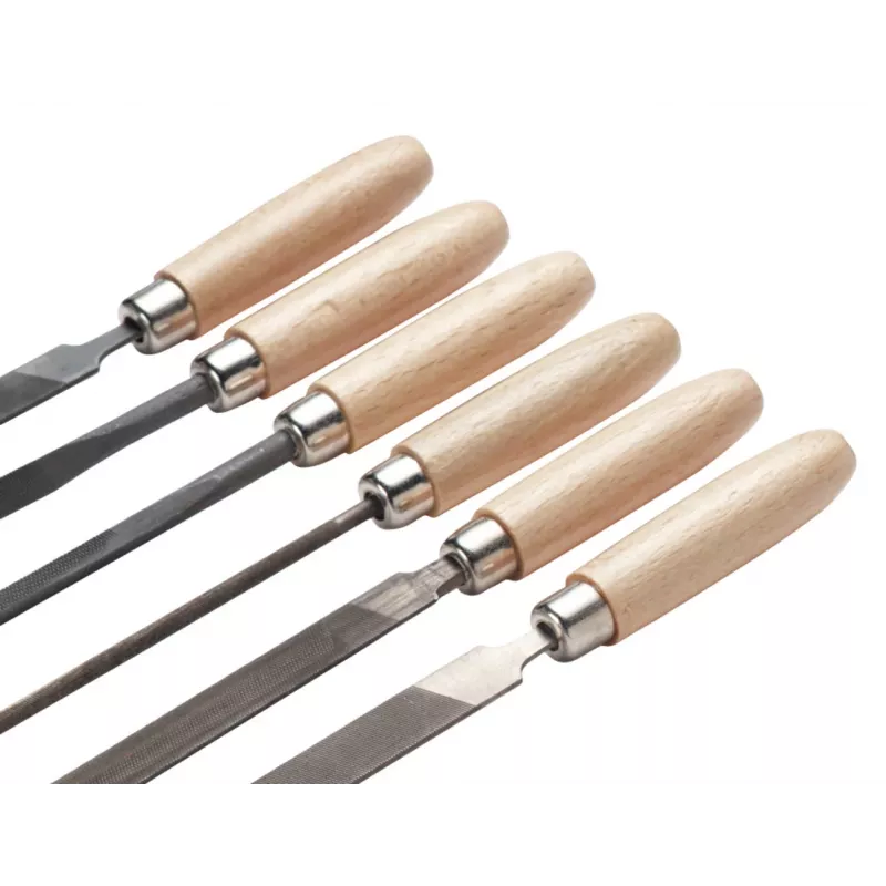 Cimco Conjunto de limas de precisão 206750, 6 peças, 160 mm, corte 2, DIN 7283