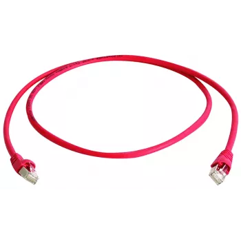 TELEGÄRTNER Cabo de rede F/UTP Cat.5e 2,5m MP8 FS100 LSZH vermelho L00002D0086