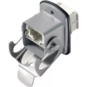 Telegärtner STX V5 Conjunto de flange RJ45 variante 5 acoplamento, montagem em painel 8P8C, alumínio J80020A0007