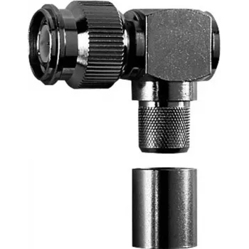 Ficha TNC angular de crimpar Telegärtner, 50 Ohm, RG-213/U, soldar/crimpar, G42 (2,7/7,1), B1812 (J01010A0066)