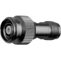 Adaptador coaxial Telegärtner conector fêmea TNC para ficha TNC reversa, 50 Ohm, latão niquelado, pino de contacto dourado J01014R0001
