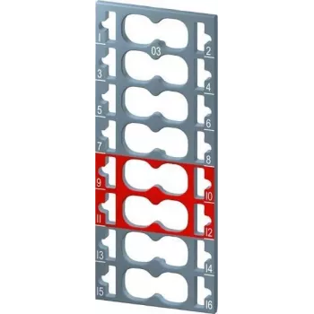 Etiquetas de codificação por cores Siemens SIMATIC ET 200SP - 12x cinzento, 4x vermelho (6ES71936CP032MA0)