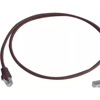 Cabo de patch Telegärtner Cat 6A S/FTP, PiMF, LSZH, RJ45 para RJ45 angular 90°, 5 m, vermelho L00003A0123