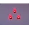 Copo de shot LED EUROPALMS 2cl com jogo de dados, vermelho, 3 unidades 83309050