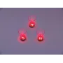 Copo de shot LED EUROPALMS 2cl com jogo de dados, vermelho, 3 unidades 83309050