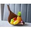 Mistura de frutas artificiais EUROPALMS em saco de rede, 12 unidades, polietileno, multicolor, decorativo 83309211