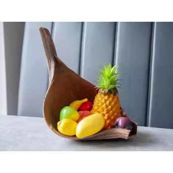 Mistura de frutas artificiais EUROPALMS em saco de rede, 12 unidades, polietileno, multicolor, decorativo 83309211