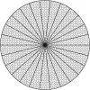 Rede decorativa EUROPALMS, circular, 1200 cm, branco 83312207
