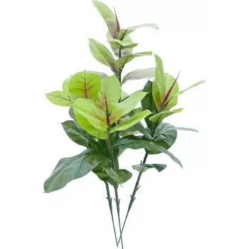 EUROPALMS planta artificial de ficus 100cm, Ficus elastica realista, em vaso de plástico preto 82508303
