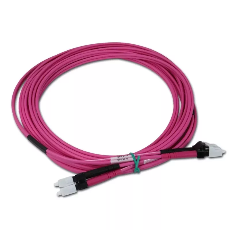 Telegärtner cabo patch de fibra ótica LC para LC multimodo OM4, 5m, violeta