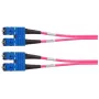 Telegärtner cabo patch de fibra ótica SC/SC OM4 duplex, 2 m, violeta L00881A0028