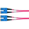 Telegärtner cabo patch de fibra ótica SC/SC OM4 duplex, 2 m, violeta L00881A0028
