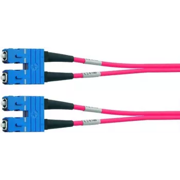 Telegärtner cabo patch de fibra ótica SC/SC OM4 duplex, 2 m, violeta L00881A0028