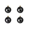 EUROPALMS conjunto de bolas decorativas 10 cm, preto, 4 unid. 83501263