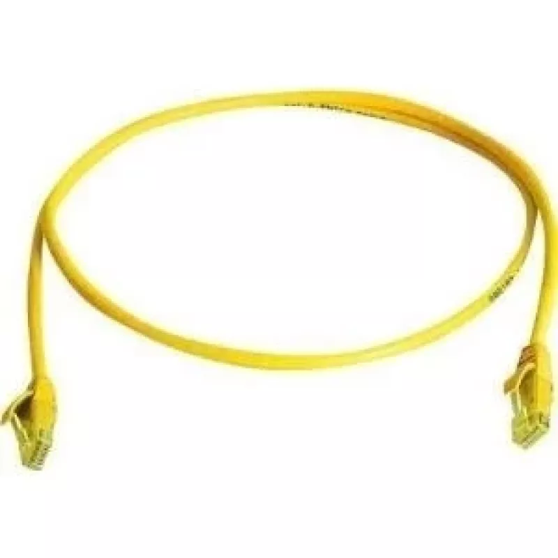 TELEGÄRTNER L00000A0295 cabo patch Cat6 U/UTP amarelo de 1m