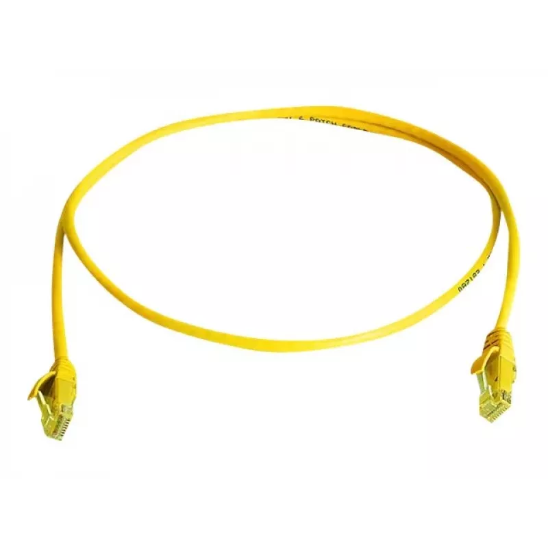 TELEGÄRTNER L00000A0295 cabo patch Cat6 U/UTP amarelo de 1m