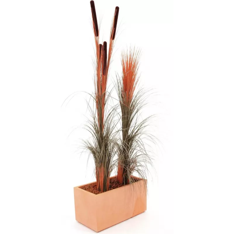EUROPALMS cana artificial com espigas, castanho-claro, 152cm 82505856