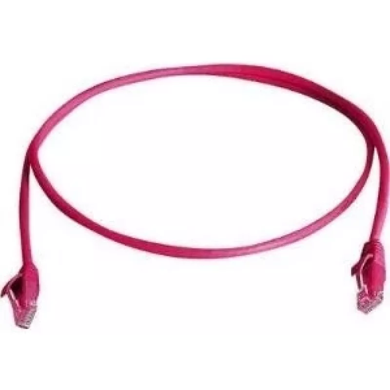 TELEGÄRTNER 100008898 cabo patch CAT 6 RJ45, 7,5 m, vermelho, LSZH, U/UTP, retardador de chama
