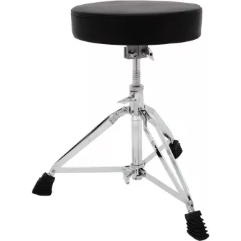 DIMAVERY DT-80 banco de bateria, assento redondo, altura ajustável 480-600 mm, tripé duplamente reforçado, preto 26031100