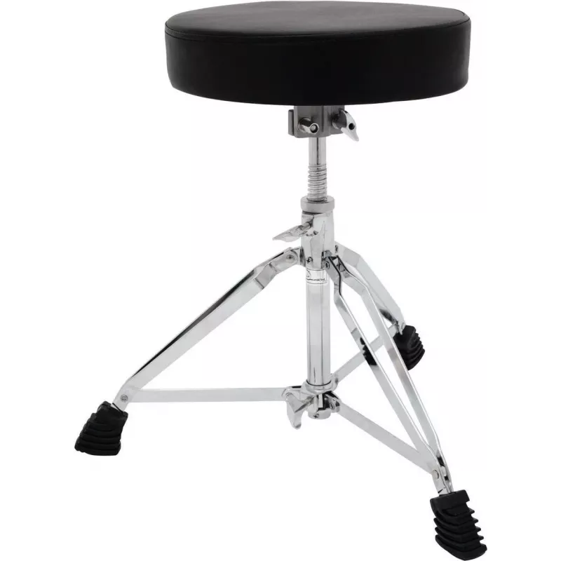 DIMAVERY DT-80 banco de bateria, assento redondo, altura ajustável 480-600 mm, tripé duplamente reforçado, preto 26031100